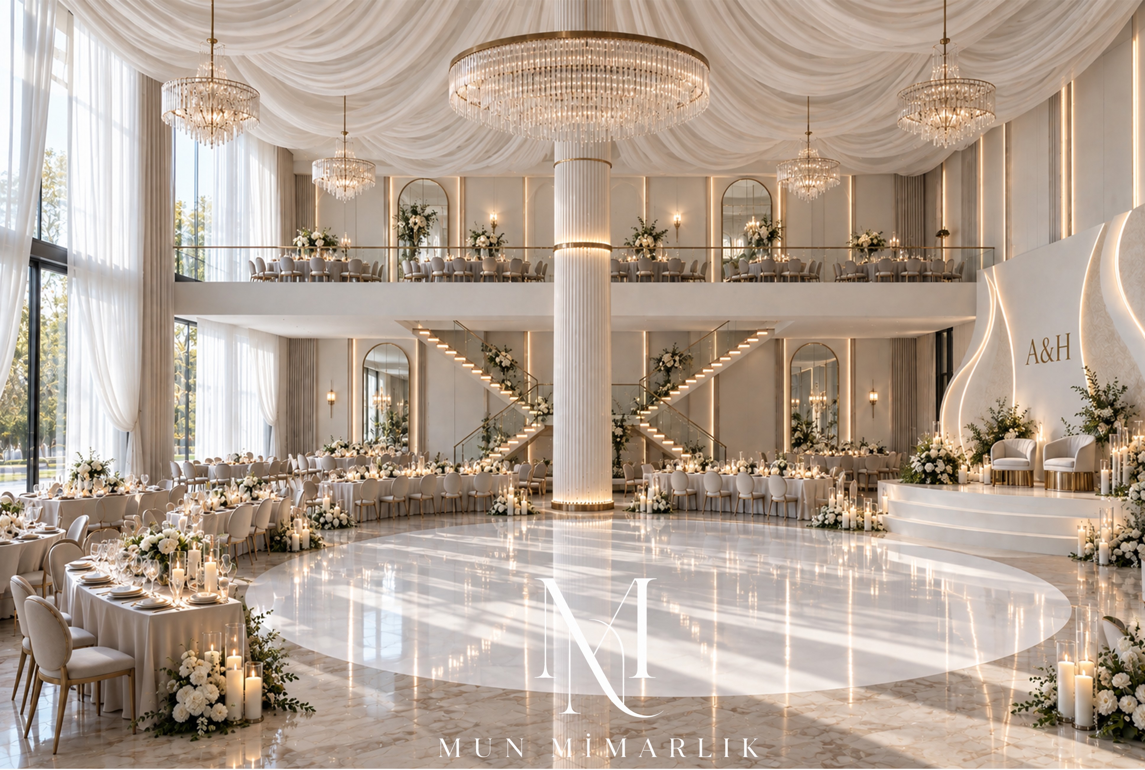 Küçükçekmece Davet Evi, 720 m2 | İç Mimari Tasarım